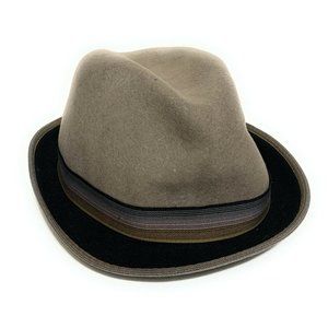 Dorfman Pacific 100% Wool Felt Slate Hat Size Larg